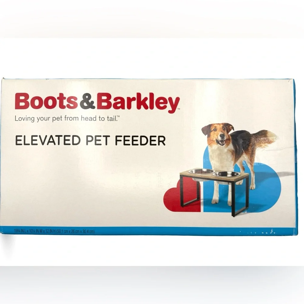 BOOTS & BARKLEY - Collapsible Elevated Feeder Double Cat & Dog Bowl